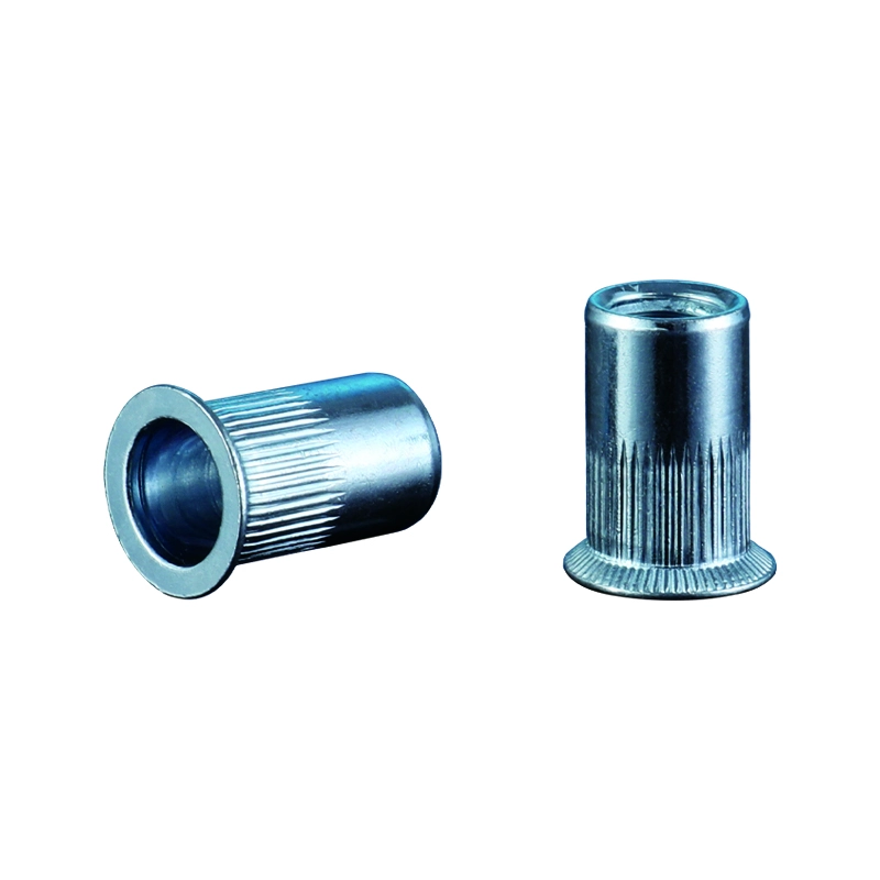 Carbon Steel Countersunk Head Knurled Body Rivet Nut